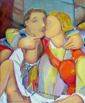 © S. Blumin, Embrace, signed, unframed author's print of oil painting, 1989 (click to enlarge) © S. Blumin, Embrace, signed, unframed author's print of oil painting, 1989 (click to enlarge)